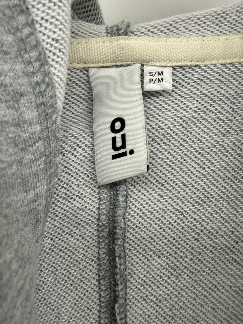 Men Hooded Long Open-Front Robe  - Gray - Picture 3 of 4